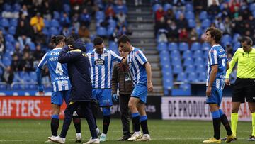Partido Deportivo de La Coruña - Tenerife Copa del Rey Lesion Jaime