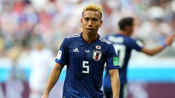 Nagatomo con Japón.