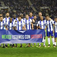 El triunfo del Porto con mensaje de apoyo para México
