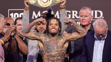 Gervonta Davis durante un pesaje.