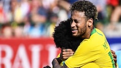 Neymar igualó a Romario en la selección