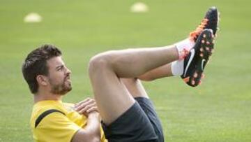 <b>RECUPERACIÓN. </b>Piqué está a punto de volver a jugar al fútbol.