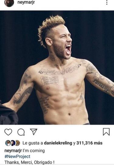 Enigmático mensaje de Neymar: "Viene un proyecto nuevo"