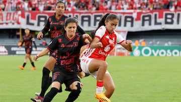 Santa Fe llega a la final de vuelta de la Liga Femenina con la ventaja 2-0. América necesita remontar.