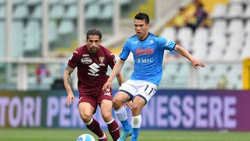 Chucky Lozano, con cumplidora actuación en la victoria del Napoli