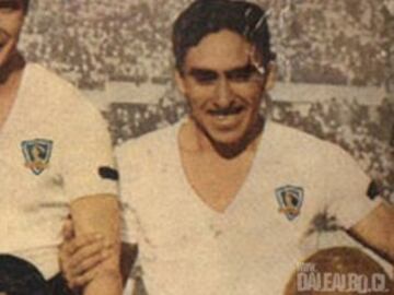 El 'Cabezón' fue compañero de ruta de Caupolicán Peña en la defensa. Ambos conquistaron los títulos de 1953 y 1956. 