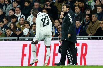 Mendy, lesionado en el derbi de Copa.