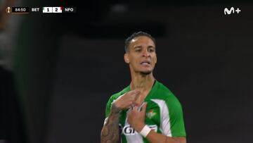 Antony y el Betis, el idilio infinito: vean cómo rescató al Betis sobre la bocina