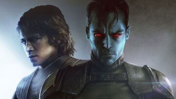 Thrawn durante las Guerras Clon, con Anakin Skywalker.