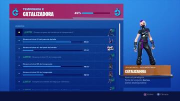 Fortnite Battle Royale - Temporada X: desaf&iacute;os de Catalizadora
