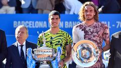 Carlos Alcaraz y Stefanos Tsitsipas.