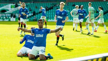 El colombiano lleg&oacute; a 55 goles con el Rangers de Escocia.