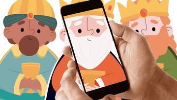 Una app para hacer videollamada con los Reyes Magos en el móvil