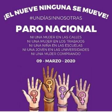 ¿Qué propone el paro nacional de mujeres este 9 de marzo?