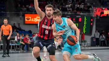 Marinkovic y Ortega, durante el Baskonia-Zunder Palencia.