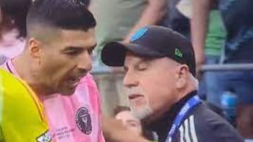 Escándalo en la final de la Leagues Cup: Luis Suárez escupe a asistente de Seattle Sounders