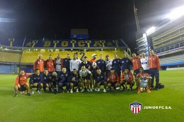 Así fue el reconocimiento del Junior en el estadio de Boca