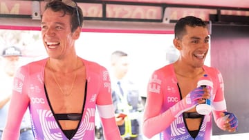 Rigo y Dani Martínez en el Tour Colombia