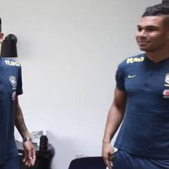 Marcelo y Casemiro ya están en Londres con la 'Canarinha'