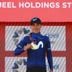 Evenepoel felicita a Rubio por su triunfo en Emiratos Árabes