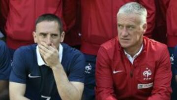 Ribéry con Deschamps.