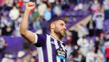 VALLADOLID. 02/01/22. PHOTOGENIC. PARTIDO DE LA LIGA SMARTBANK ENTRE EL REAL VALLADOLID Y EL LEGANES. GOL DE WEISMANN (1-0)