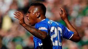 Alfredo Morelos, delantero del Glasgow Rangers