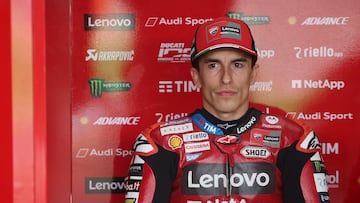 MotoGP - Brazil Grand Prix - Autodromo Internacional Ayrton Senna, Goiania, Brazil - March 21, 2026 Ducati Lenovo Team's Marc Marquez ahead of qualifying REUTERS/Adriano Machado