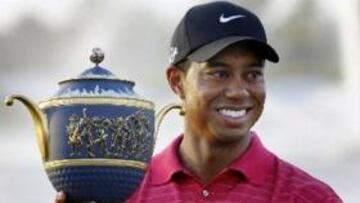 <B>SUMA Y SIGUE</B>. Tiger Woods cosechó su sexto triunfo en Miami.