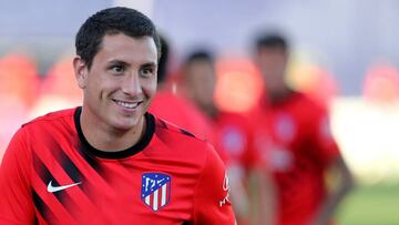 Gim&eacute;nez entrenando con el Atl&eacute;tico