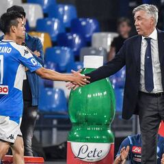 Hirving Lozano por 1° vez se quedó en el banquillo con el Napoli