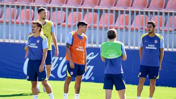 Koke y Griezmann, juntos, en el mismo equipo que probó Simeone.