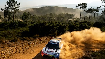 Jan Solans (ESP), Sanjuan de Eusebio Rodrigo (ESP) are seen racing during the World Rally Championship Portugal in Porto, Portugal on 11th May 2024 // Jaanus Ree / Red Bull Content Pool // SI202405110693 // Usage for editorial use only //