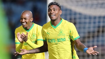 Brayan León, delantero colombiano de Mamelodi Sundowns