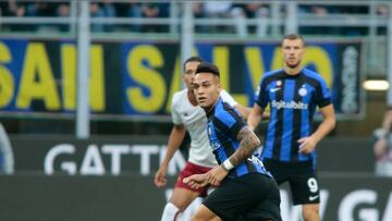 Lautaro, el s¨¢bado ante la Roma.