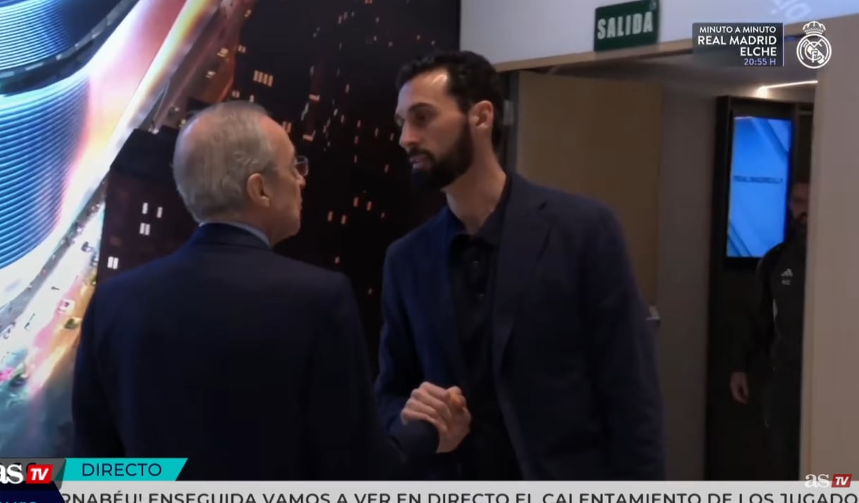 Los saludos de Florentino con la plantilla: mucha atención a lo que pasa cuando llega Vinicius