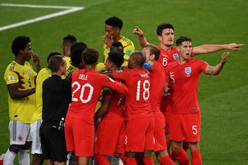 Vibrante partido entre Colombia e Inglaterra. Mira las mejores imágenes 