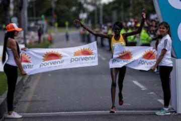 El etiope Tadesse Tola fue el vencedor en los hombres y la keniata Purity Rionoripio en la rama femenina. Diego Colorado y Ángela Figueroa, los mejores de Colombia.