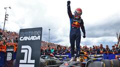El piloto neerlandés de Red Bull, Max Verstappen, ganador del GP de Canadá.