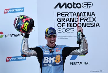 Fermín Aldeguer se convirtió en el segundo ganador más joven de la historia de MotoGP, honor que le pertenece todavía a Marc Márquez.