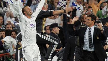 El Real Madrid se consagró campeón de la temporada 2006-07 en LaLiga, justamente en la última temporada de Beckham en la escuadra española.
