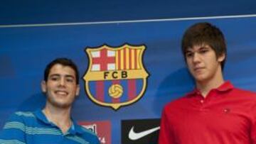Abrines y Todorovic, en el Barça.