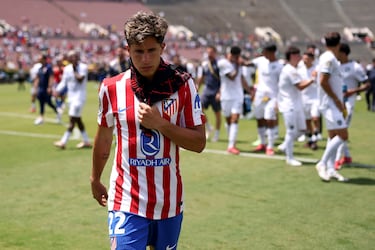 Giuliano Simeone tras finalizar el encuentro.