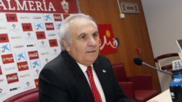 Alfonso García, presidente del Almería.