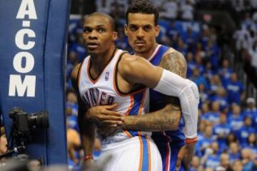 Barnes y Westbrook, la única forma de parar a Russell ayer.