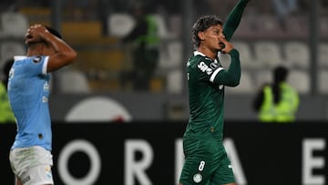 Richard Ríos le da la victoria a Palmeiras en su estreno en Copa