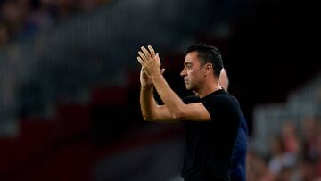 Xavi Hernandez head coach of Barcelona during the UEFA Champions League group C match between FC Barcelona and Viktoria Plzen at Spotify Camp Nou on September 7, 2022 in Barcelona, Spain. (Photo by Jose Breton/Pics Action/NurPhoto via Getty Images)