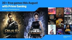 Prime Gaming free games of August 2024 include Deus Ex, Tomb Raider, and more