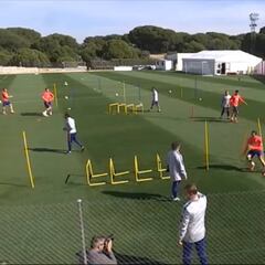 El Atlético continúa preparando el partido ante la Real Sociedad
