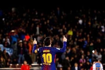 Barcelona 3-1 Leganés | El Barça, con un hat-trick del argentino, consiguió encadenar 38 partidos de Liga sin perder.

